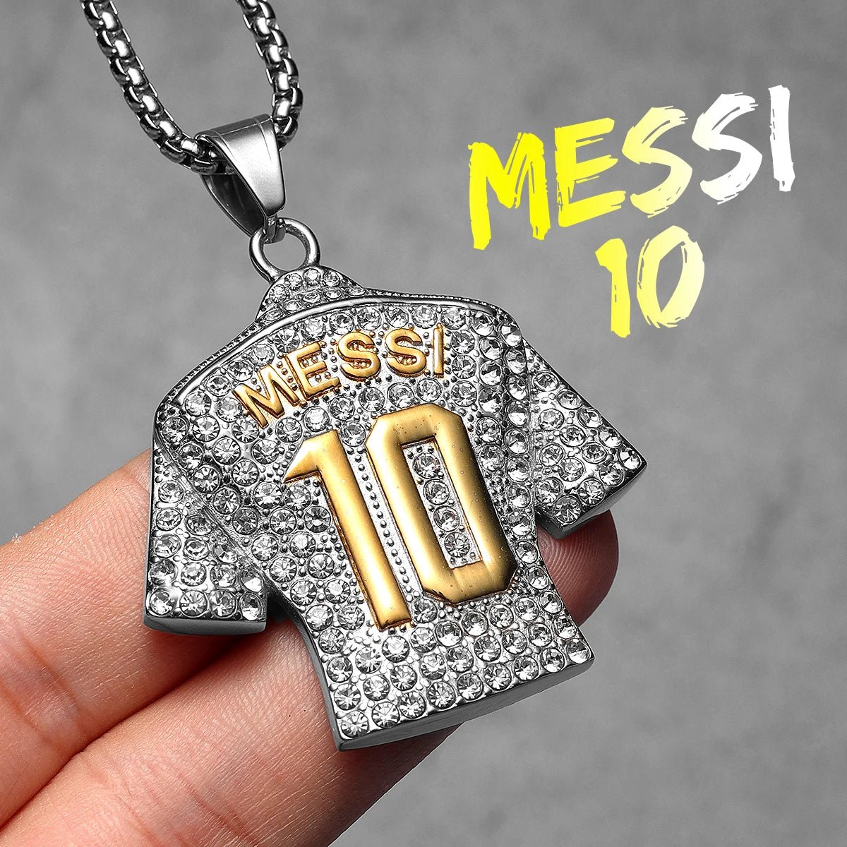 Messi Inspired Chain worn by football fan