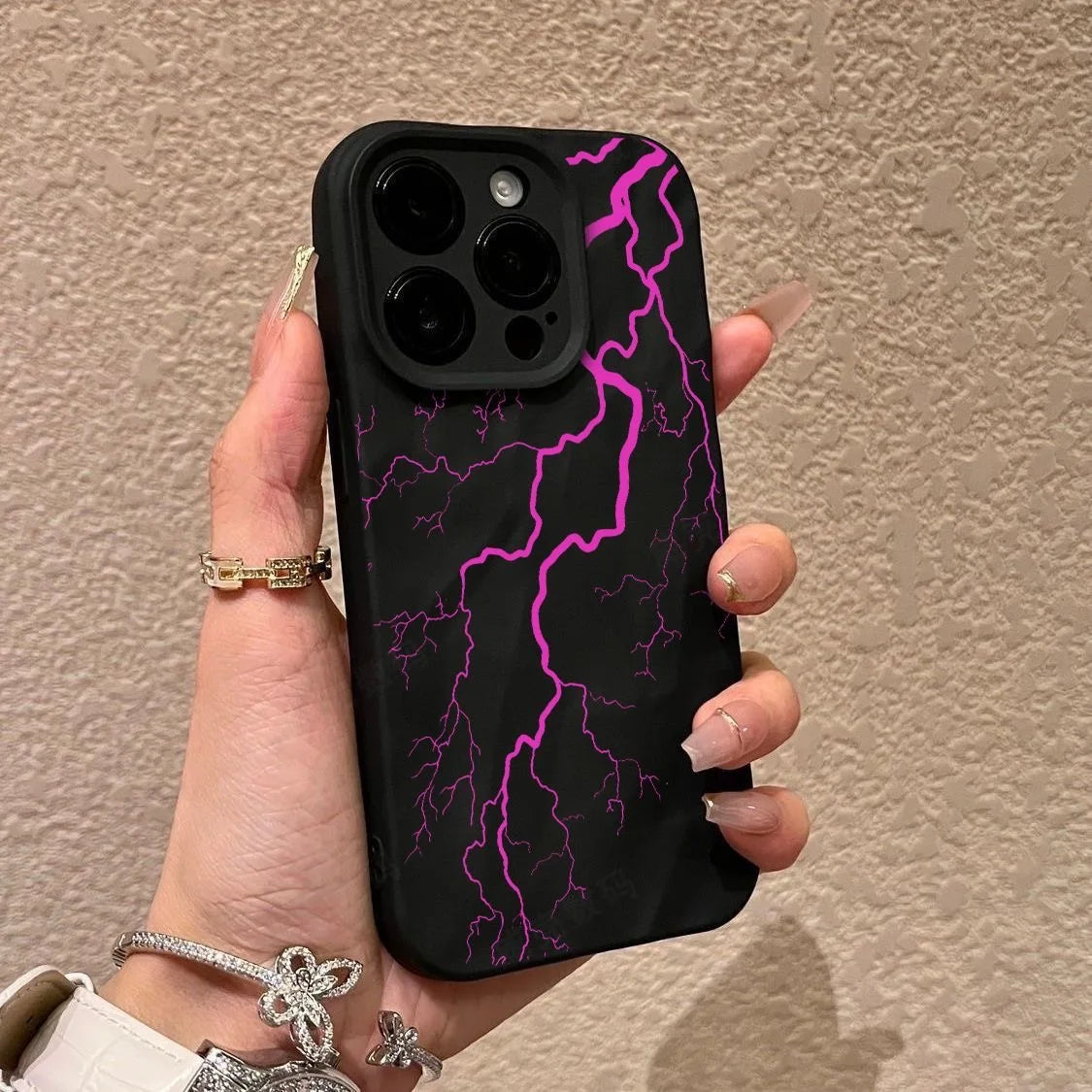 Marble Lightning iPhone Case