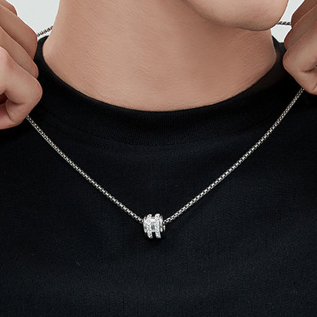 Pavé Barrel Necklace