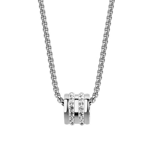 Pavé Barrel Necklace