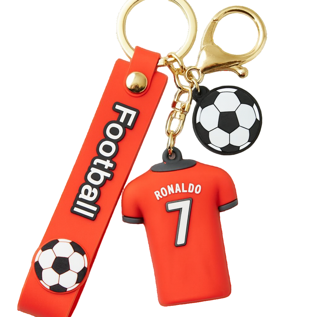 Ronaldo Jersey Football Keychain