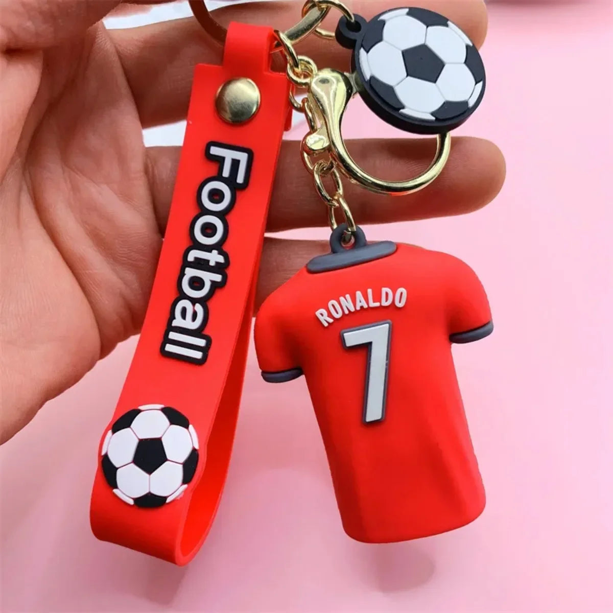 Ronaldo Jersey Football Keychain