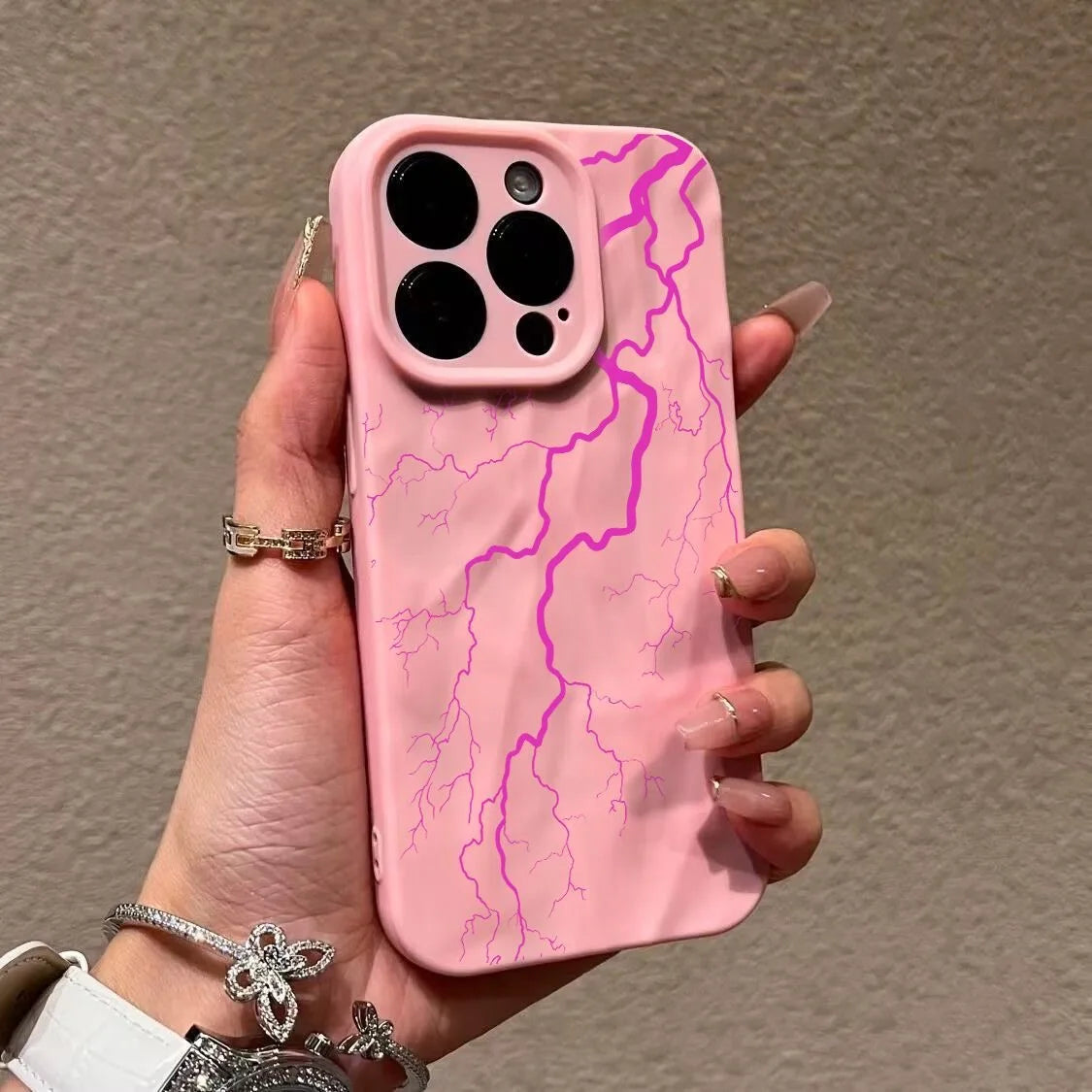 Marble Lightning iPhone Case