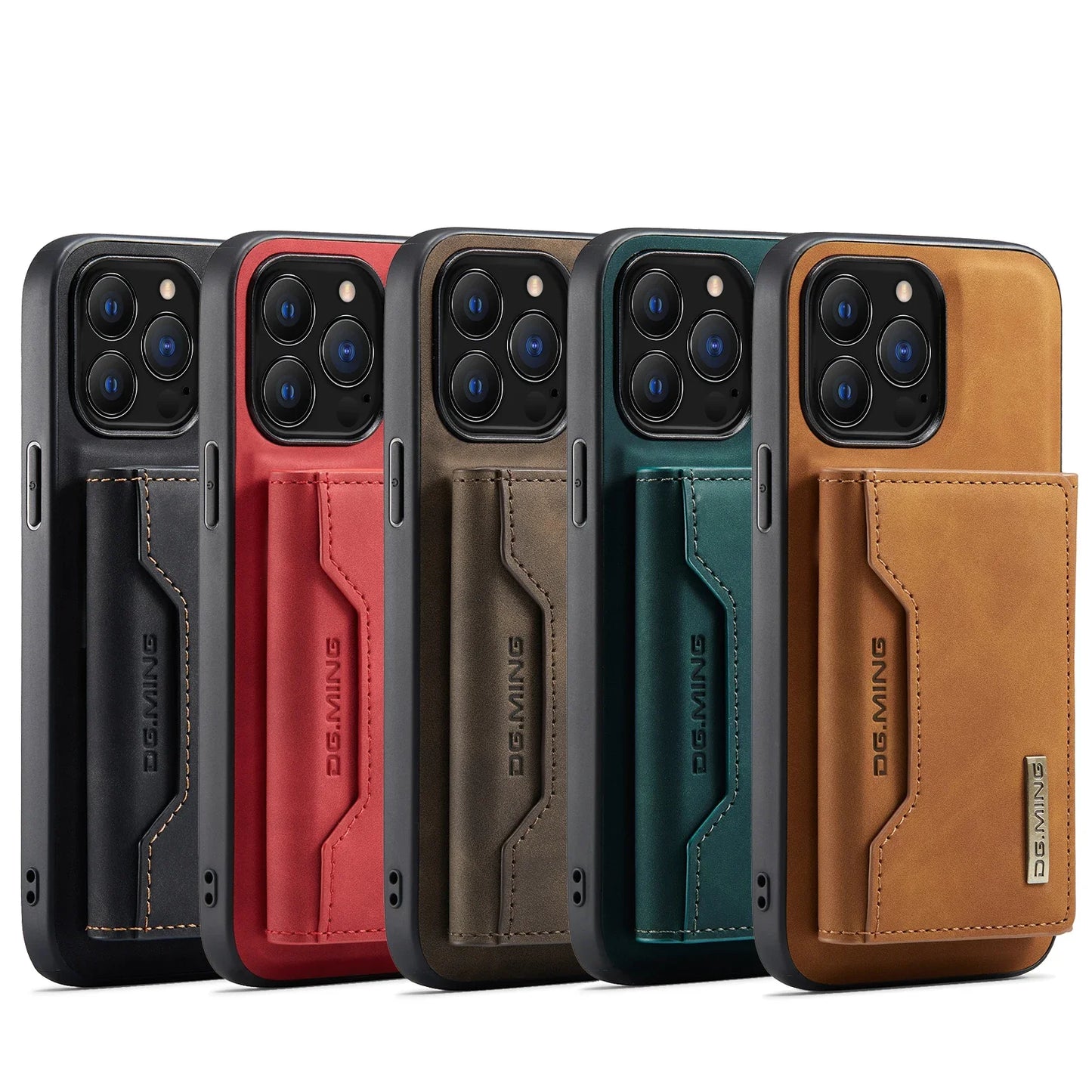 Detachable Magnetic Leather Wallet iPhone Case