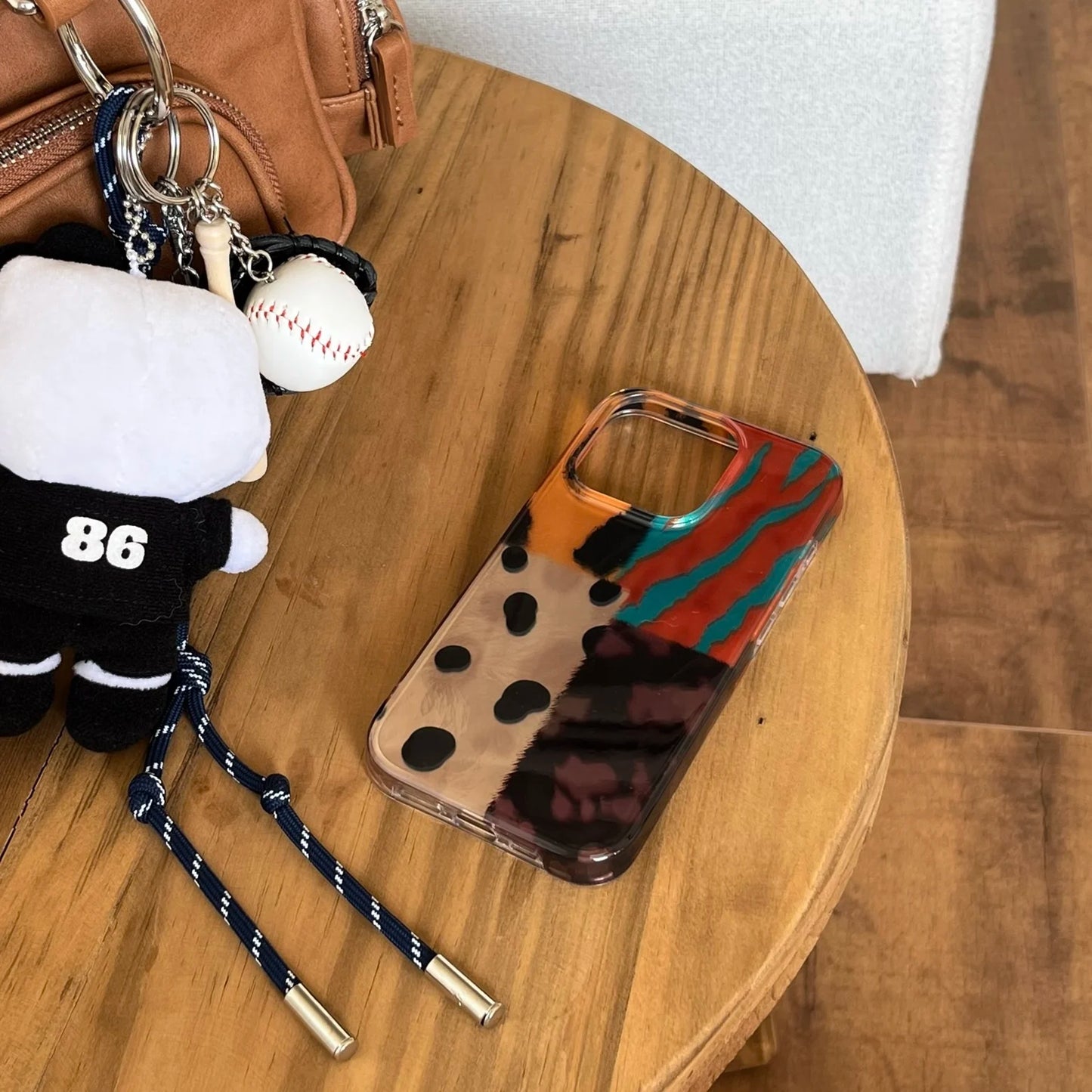 Four-Color Leopard Pattern iPhone Case